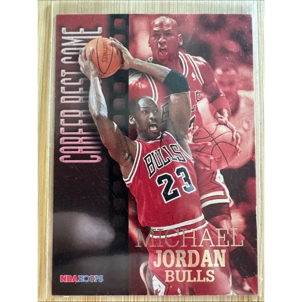 NBA Hoops Michael Jordan Red Bulls Trading Card Career Best Game #335